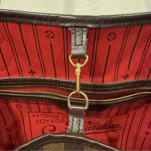 Authentic Extra Large Louis Vuitton Neverfull GM Damier Ebene Tote Bag 2008 - Picture 3 of 14